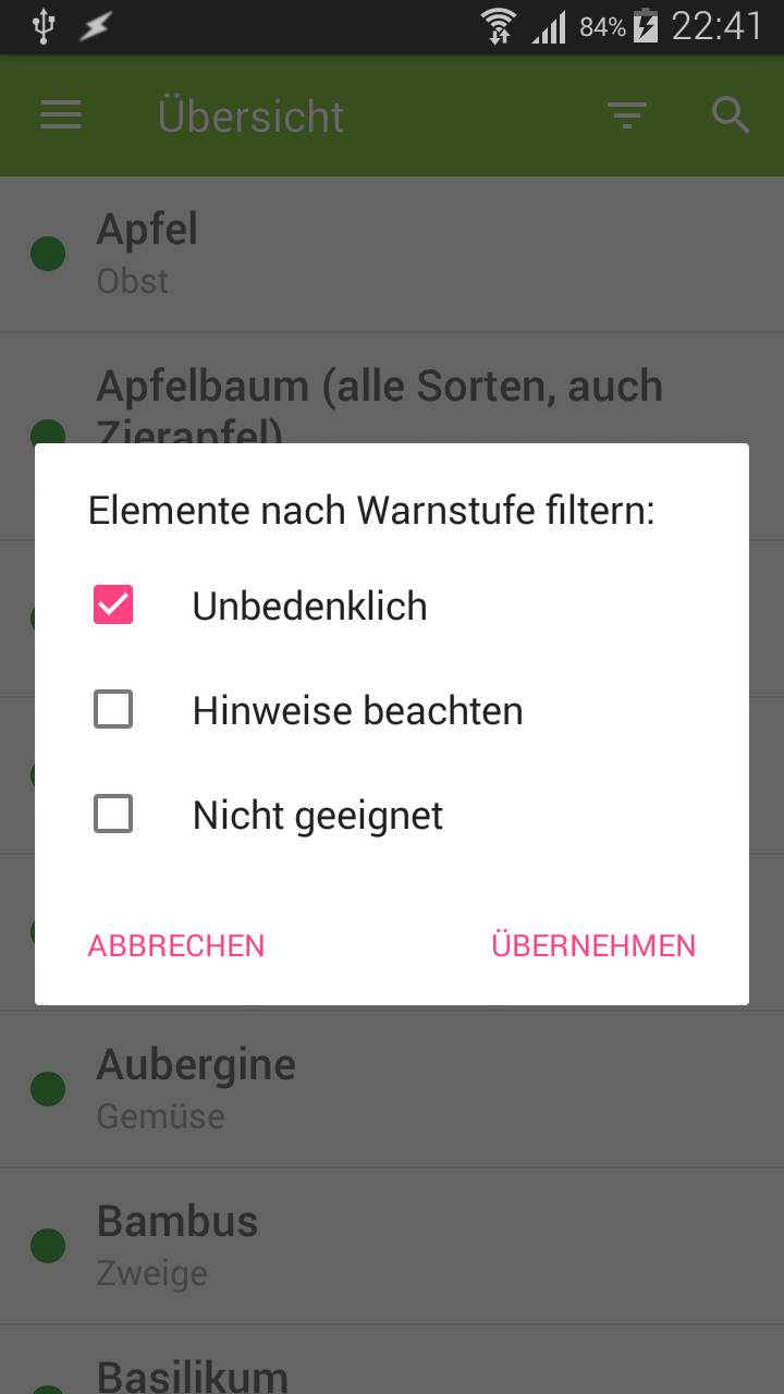 Suche & Filtern
